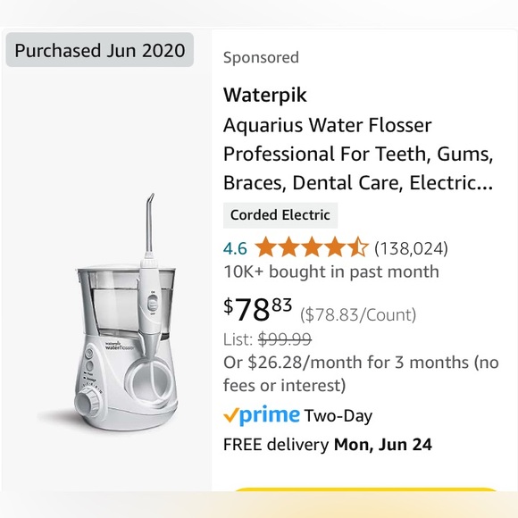 Waterpik Aquarius water flosser - Picture 2 of 5